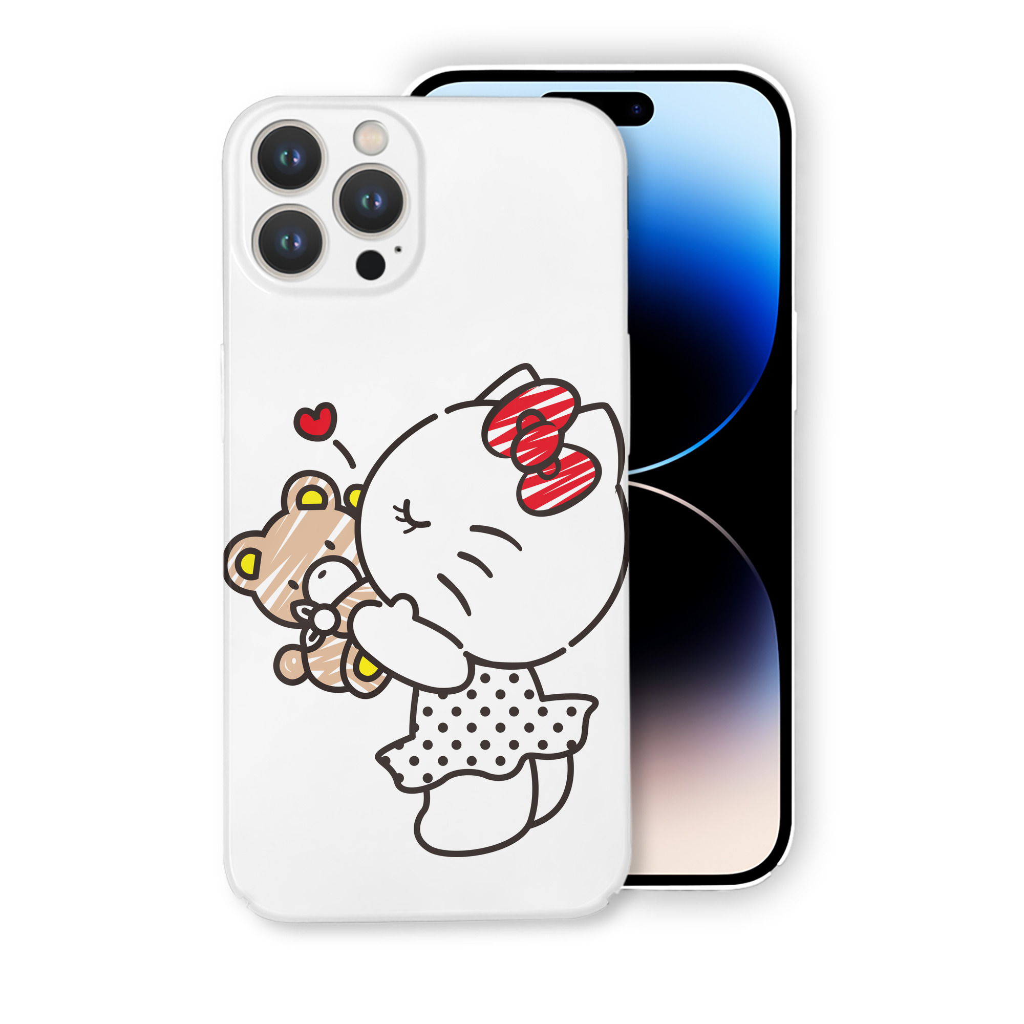 （画像用） Hello Kitty ハローキティ 【iPhone 14シリーズ対応】ハードケース